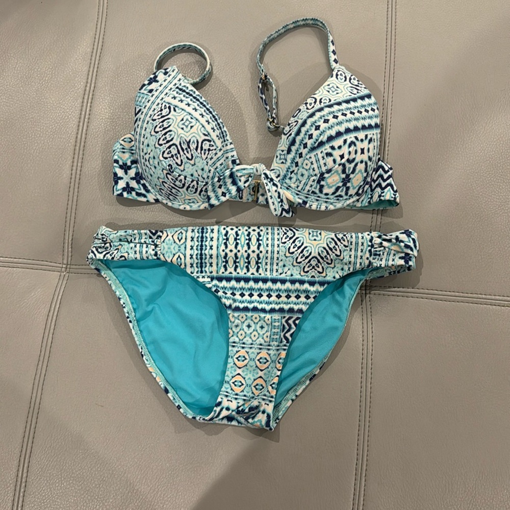 Beautiful blue bikini